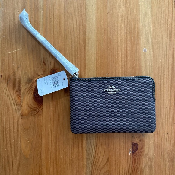 Coach Handbags - NWT Coach Checkered Wristlet